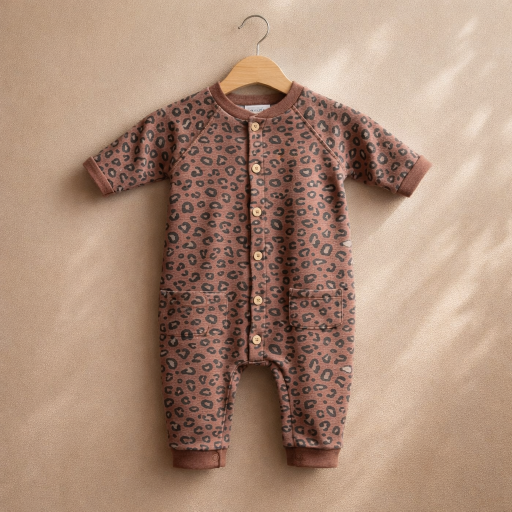 Leopard print romper