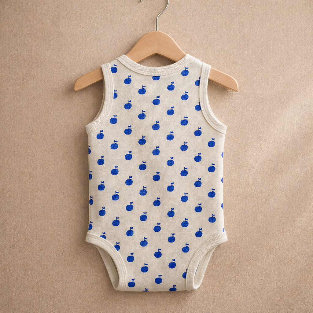 Bodysuit with apple pattern