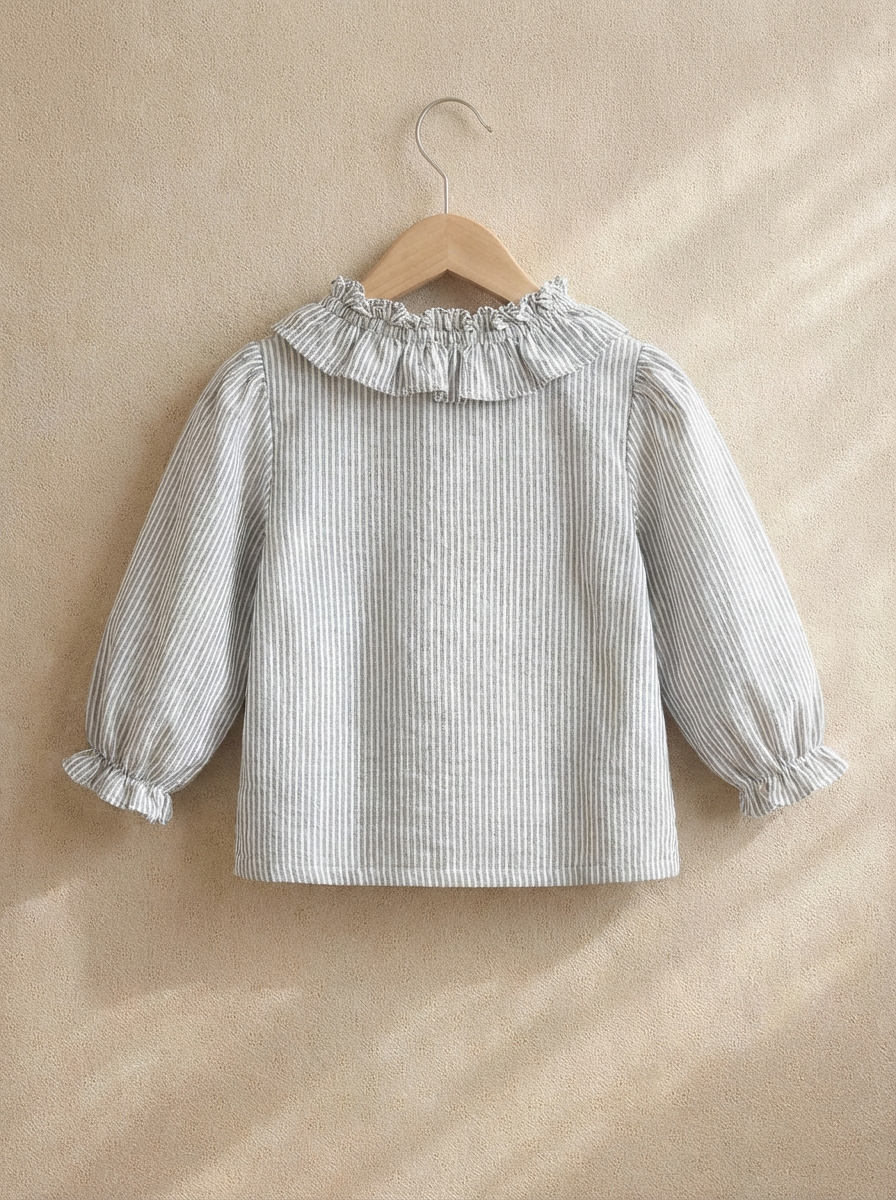 Shirt with ruffle details