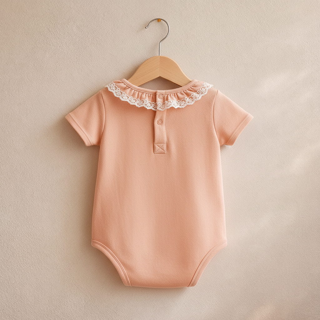 Bodysuit with decorative neck