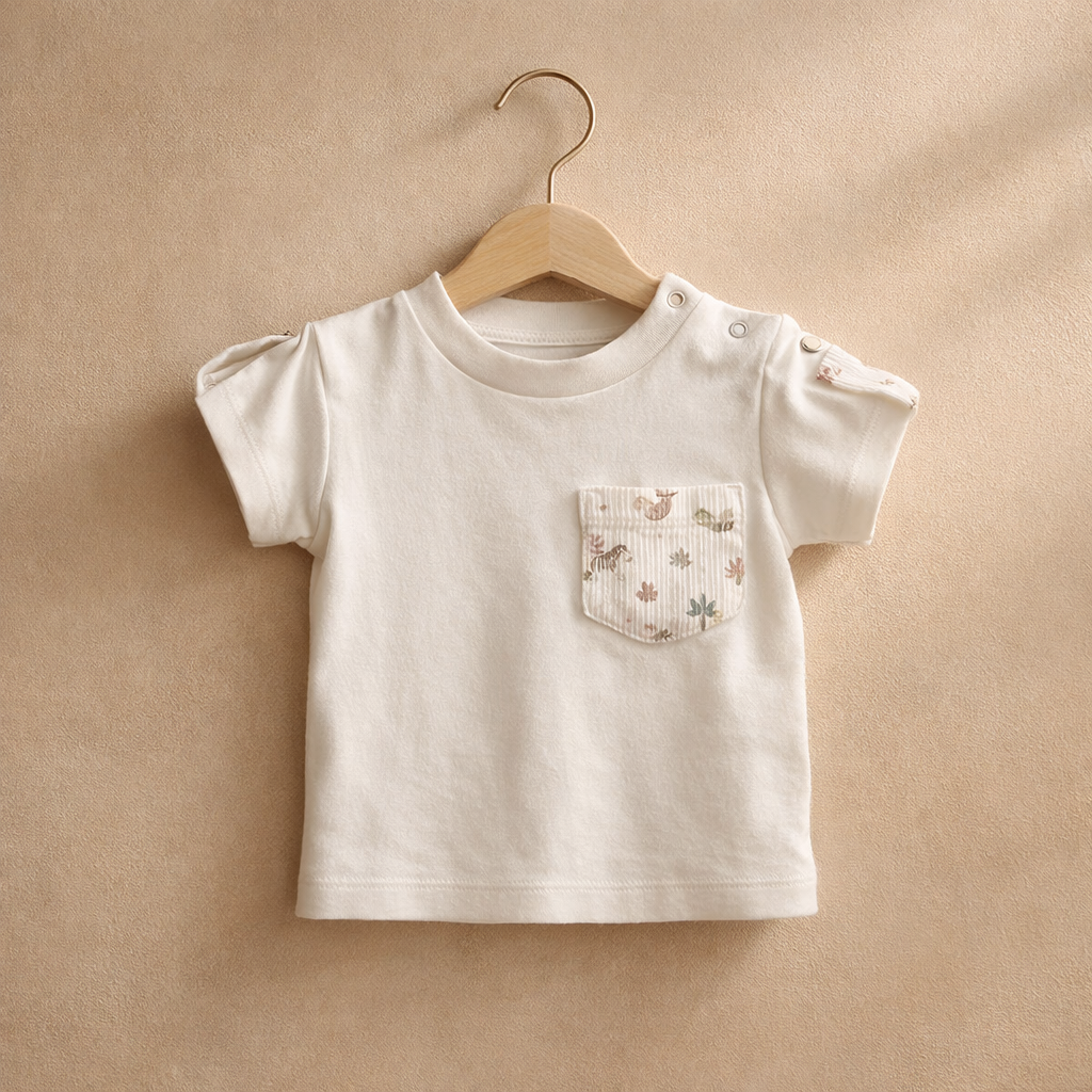 T-shirt with front pocket