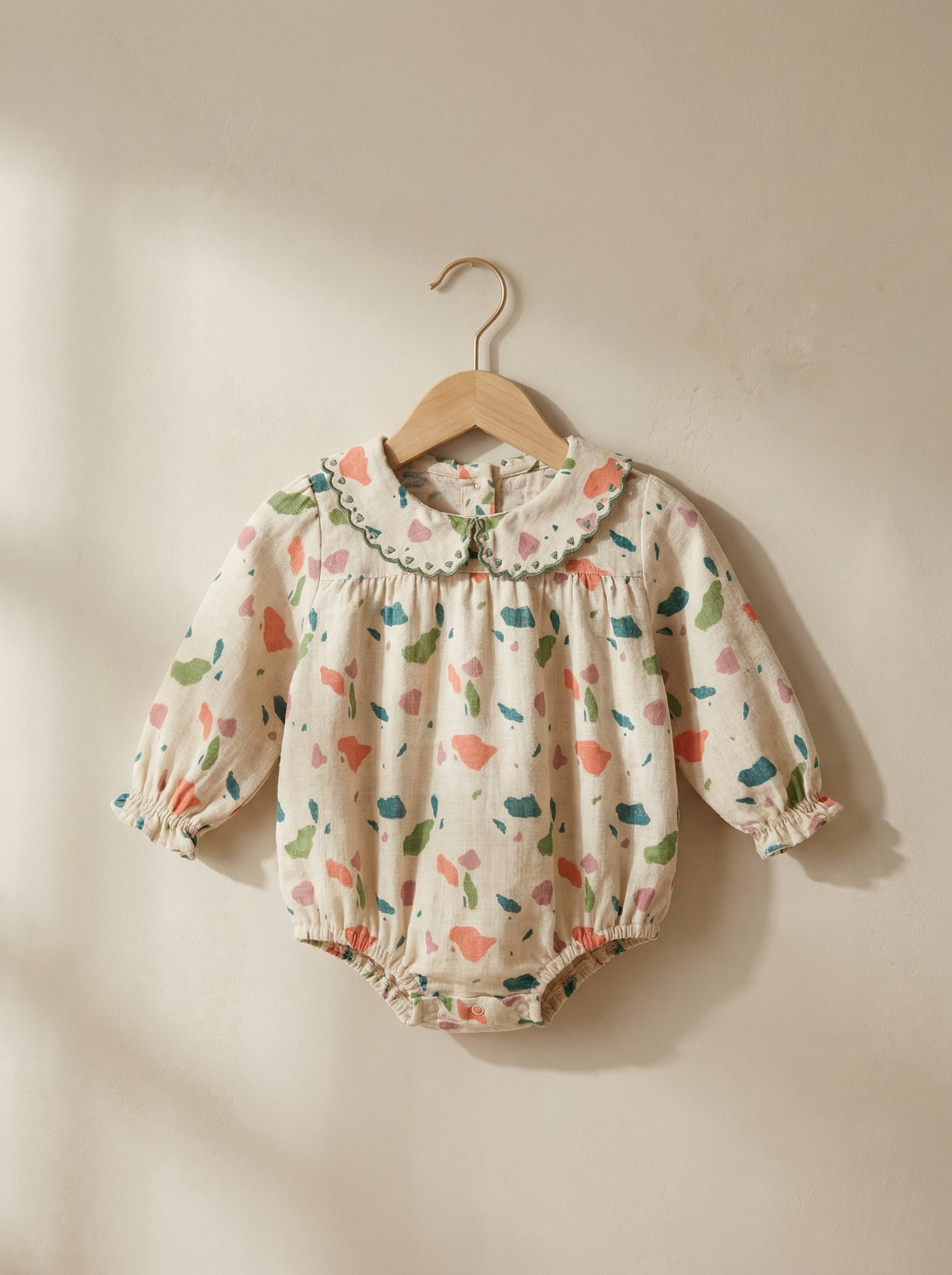 Romper with neck detail