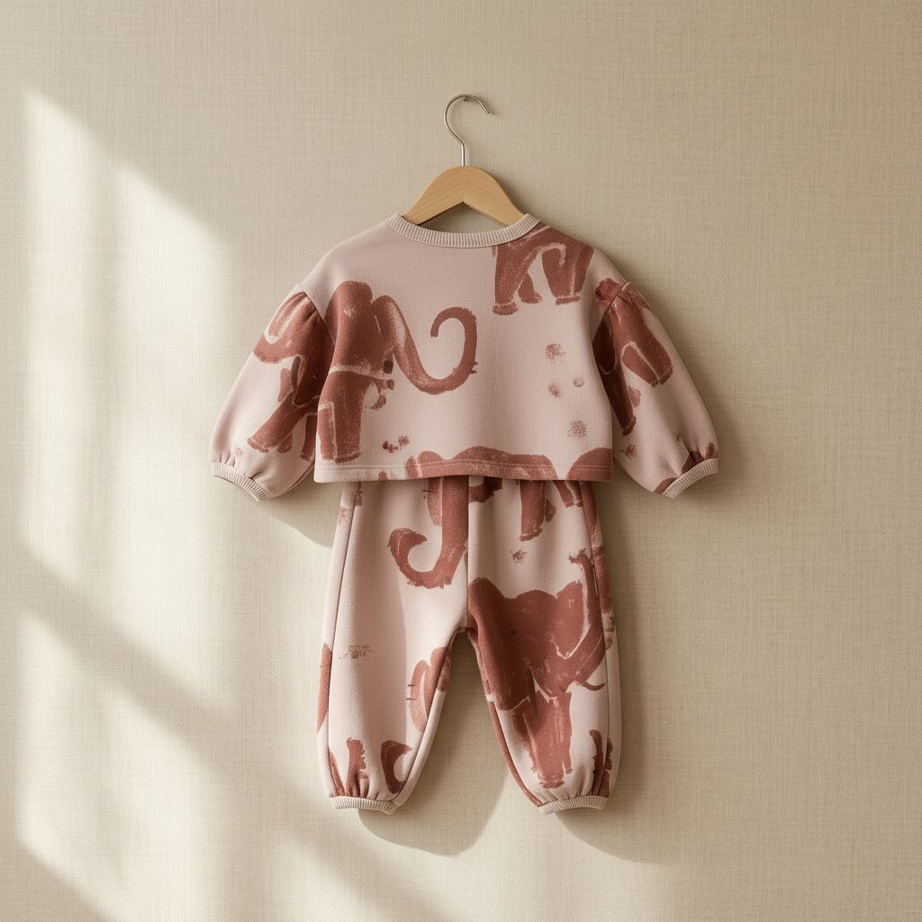 Set of long-sleeved top and pants