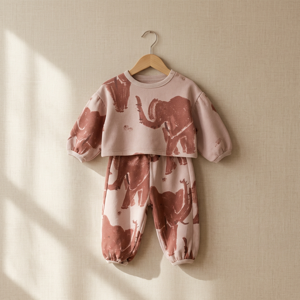 Set of long-sleeved top and pants