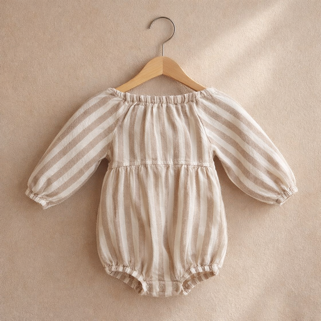 Long-sleeved romper